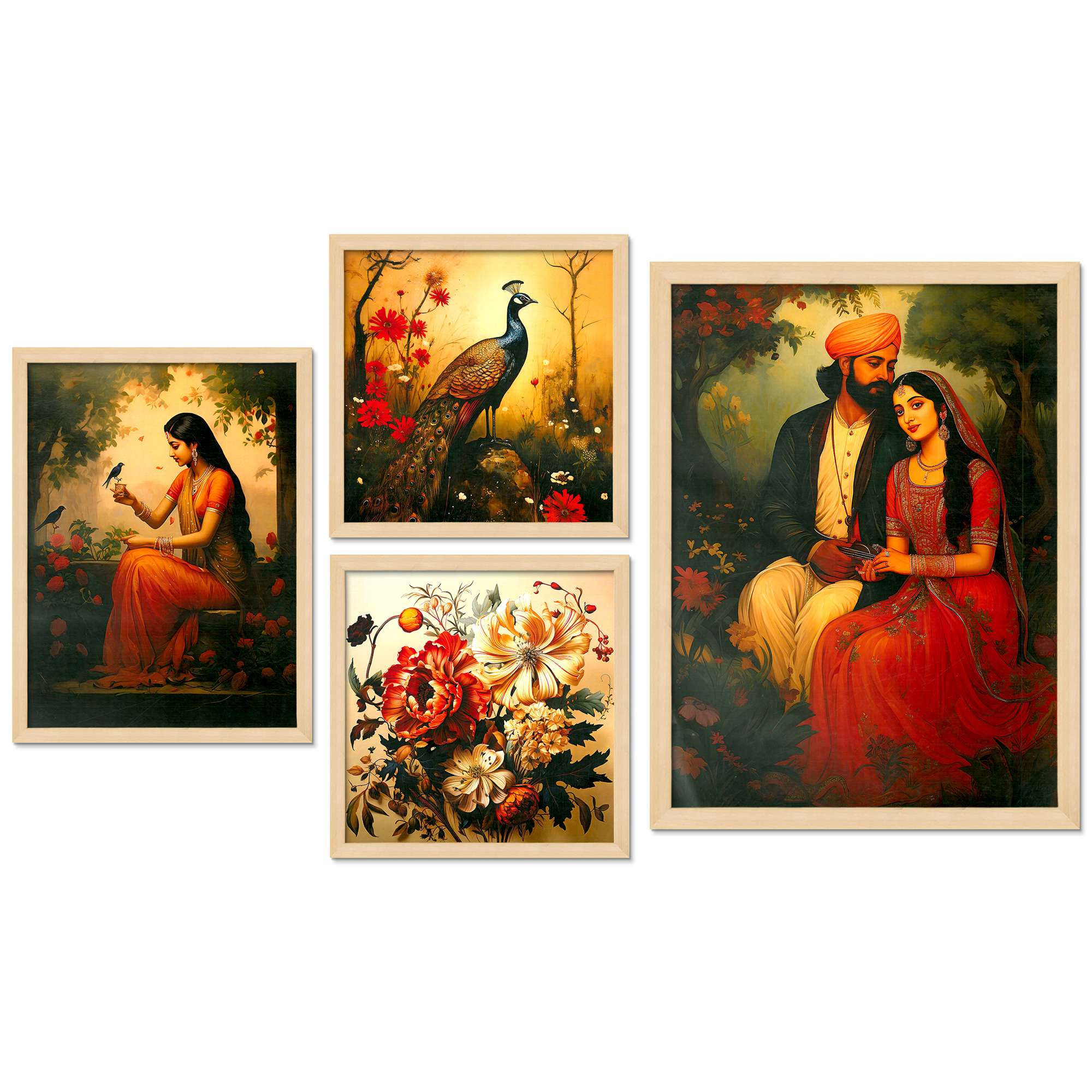 SET OF 4 DIGITAL WALL PAINTING - Image 4