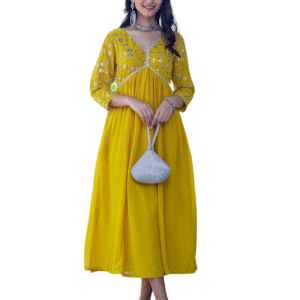 3-Piece Cotton Kurta Set for Women ? Kurta, Palazzo & Dupatta(L)