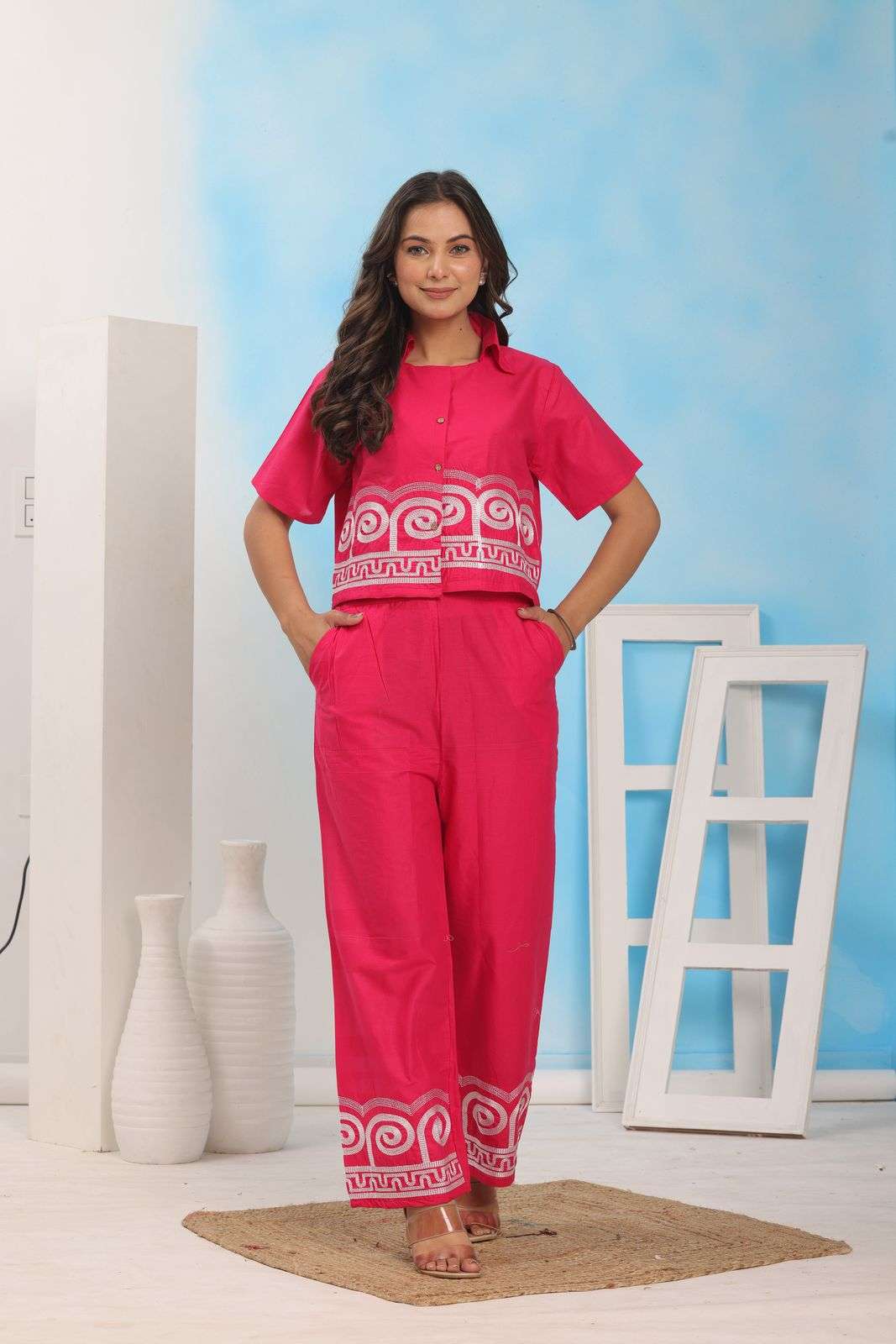 Stylish Ease ? Printex Cotton Dress with Embroidery Details (L) - Image 7
